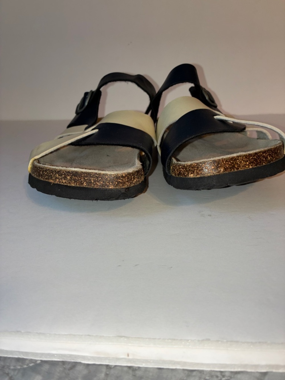 Bjorndal, Cream and Blue Sandals, Size EU 42 / US 11 - 11.5 - Picture 4 of 11